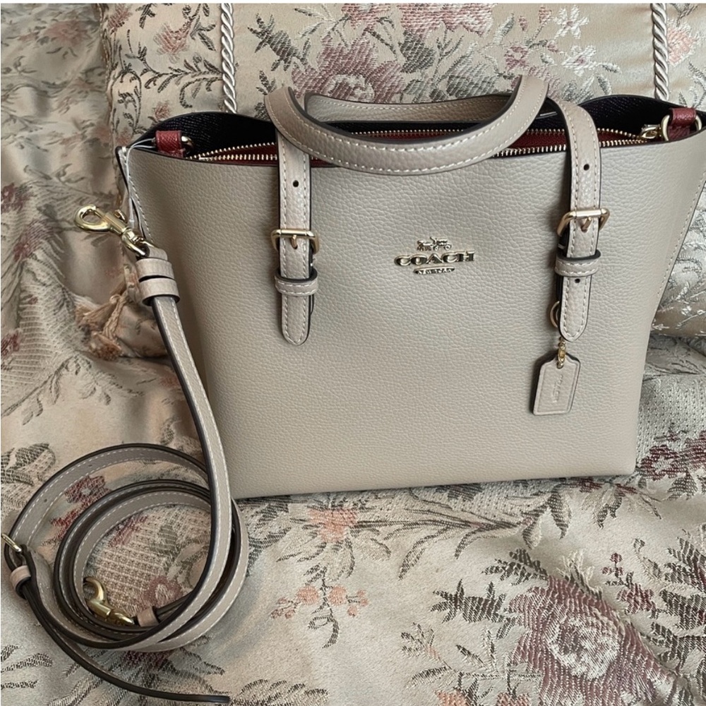Coach Cream Leather Crossbody Bag